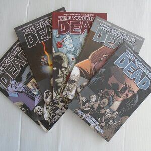 Lot of 5 The Walking Dead Volumes 1, 6, 9, 13 and 25 Image Comics Presents